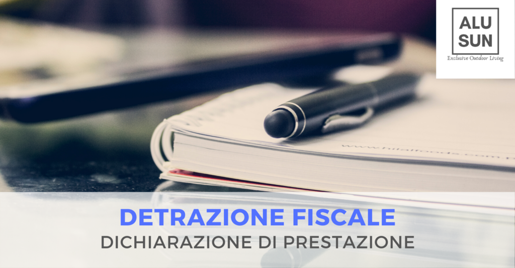 Dichiarazione di prestazione, documento necessario per le detrazioni fiscali