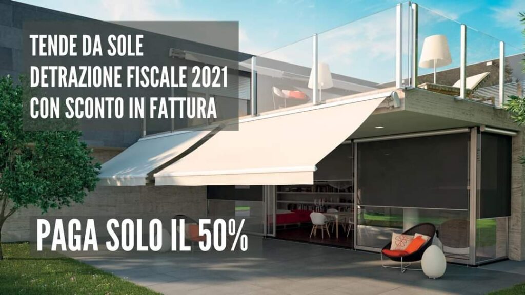 Tende da sole sconto in fattura 2021